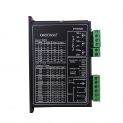 Digital Stepper Driver Oukeda OK2D656T 1.4-5.6A 18-60VDC for NEMA23 NEMA24 NEMA34 Stepper Motor