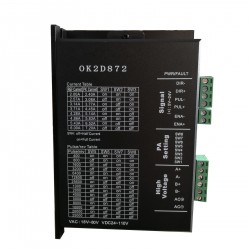 Digital Stepper Driver Oukeda OK2D872 1.4-5.6A 24-110VDC,18-80VAC for NEMA 23, 24, 34 Stepper Motor