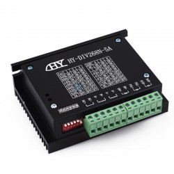 Digital Stepper Motor Driver HY-DIV268N-5A 0.2-5A 12-48V for NEMA 14, 17, 23, 24, 34 Stepper Motor