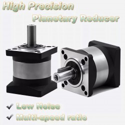 DLF Series Nema 23 Planetary Gearbox Ratio 4:1 - 100:1, Input Shaft 6.35mm/ 8mm