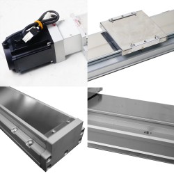 Double Rail Linear Actuator FCH140 Ball Screw Linear Slide Rail 50-1250mm with 1000W Servo Motor