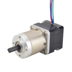 Dual Shaft Nema 14 Gear Stepper Motor 14HS11-1004D-PG19-AR3 1.0A with 19:1 Planetary Gearbox 1.92Nm Output Holding Torque