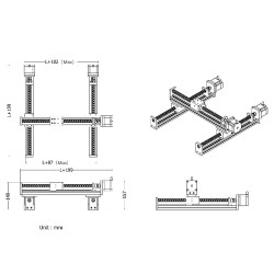 FSL40 Linear Ball Ccrew Actuator, Screw Driven Linear Actuator, XY Translation Stage XYZ Table