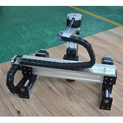 Gantry Linear Guide Stage Stroke Motorized Linear Slides Actuator XYZ Slide Table X=100mm,Y=100mm, Z=50mm