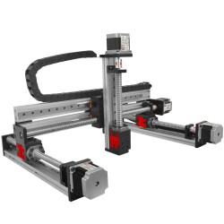 Gantry Linear Guide Stage Stroke Motorized Linear Slides Actuator XYZ Slide Table X=100mm,Y=100mm, Z=50mm