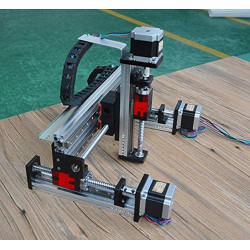 Gantry Linear Guide Stage Stroke Motorized Linear Slides Actuator XYZ Slide Table X=100mm,Y=100mm, Z=50mm