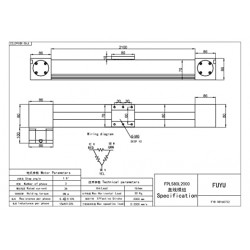 High Speed Belt Driven Linear Actuator Kit FBL80 1000mm Belt Drive Motorized Linear Slides Actuator Nema 34 Stepper Motor