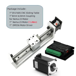 Linear Actuator Controller Kit DXG-YR60+SFU1605 with 1.2/2/3Nm Nema 23 Stepper Motor & Driver Kit