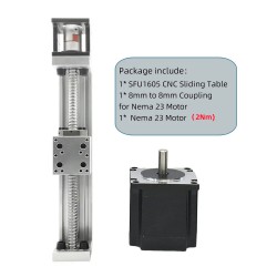 Linear Actuator Controller Kit DXG-YR60+SFU1605 with 1.2/2/3Nm Nema 23 Stepper Motor & Driver Kit