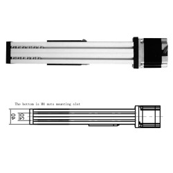 Linear Ball Screw Actuator FSL40 CNC Motorized Linear Ball Ccrew Actuator 500mm With Nema 23 Stepper Motor