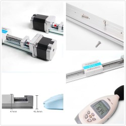 Linear Slide Rail Linear Ball Screw Actuator FSK40J 50-1000mm with Nema 23 Stepper Motor