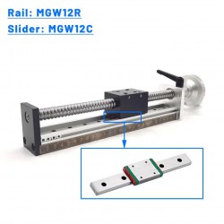 Manual Linear Slides Actuator DXG6042 Mini Manual Ballscrew Slide Table with Handwheel
