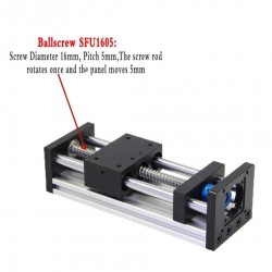 Manual Linear Slides Actuator GGP5080 Ballscrew Rail Slide Stage CNC Motion Module with Handwheel