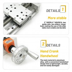 Manual Linear Slides Actuator Z Position Stage Trapezoidal Screw Module with Digital Display