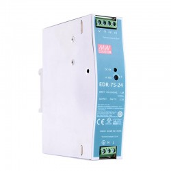MeanWell EDR-75-24 DIN Rail SMPS Power Supply 24VDC 75W 3.2A