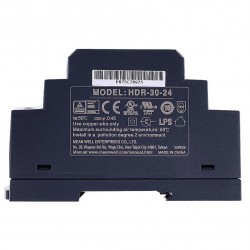 Meanwell HDR-30-24 36W 24VDC 1.5A Ultra Slim Step Shape DIN Rail SMPS Power Supply