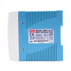 MeanWell MDR-10-24 DIN Rail SMPS Power Supply 24VDC 0.42A 10W