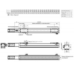 Motorized Linear Slides Actuator FSL80 100-1200mm Heavy Duty Linear Slide Rails with Nema24 Stepper Motor