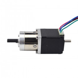 Nema 11 Dual Shaft Geared Stepper Motor 11HS12-0674D2-PG5 (Hollow Rear Shaft) with 5:1 Planetary Gearbox
