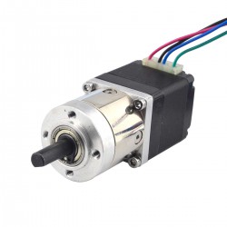 Nema 11 Dual Shaft Geared Stepper Motor 11HS12-0674D2-PG5 (Hollow Rear Shaft) with 5:1 Planetary Gearbox
