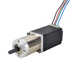 Nema 11 Dual Shaft Geared Stepper Motor 11HS20-0674D-PG14-AR3 with 14:1 Planetary Gearbox (9.5mm Rear Shaft Length)