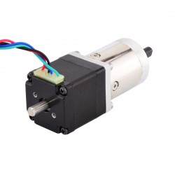 Nema 11 Geared Stepper Motor 11HS12-0674D-PG14 Integrated 14:1 Planetary Gearbox & Rear Shaft