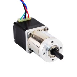 Nema 11 Geared Stepper Motor 11HS12-0674D-PG14 Integrated 14:1 Planetary Gearbox & Rear Shaft