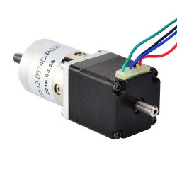 Nema 11 Geared Stepper Motor 11HS12-0674D-PG27 Integrated 27:1 Planetary Gearbox & Rear Shaft