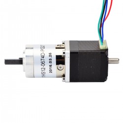 Nema 11 Geared Stepper Motor 11HS12-0674D-PG27 Integrated 27:1 Planetary Gearbox & Rear Shaft