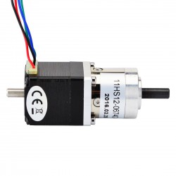 Nema 11 Geared Stepper Motor 11HS12-0674D-PG5 Integrated 5:1 Planetary Gearbox & Rear Shaft
