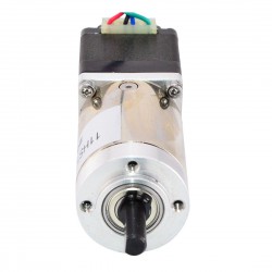Nema 11 Geared Stepper Motor 11HS12-0674D1-PG100 0.67A with Rear Shaft, 100:1 Planetary Gearbox, 3Nm Max Permissible Torque