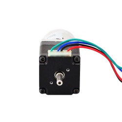Nema 11 Geared Stepper Motor 11HS12-0674D1-PG5 0.67A with Rear Shaft, 5.18:1 Planetary Gearbox, 0.28Nm Output Holding Torque