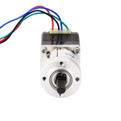 Nema 11 Geared Stepper Motor 11HS12-0674D1-PG5 0.67A with Rear Shaft, 5.18:1 Planetary Gearbox, 0.28Nm Output Holding Torque