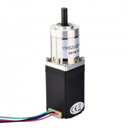 Nema 11 Geared Stepper Motor 11HS20-0674S-PG14 0.67A with 14:1 Planetary Gearbox 1.36Nm Output Holding Torque