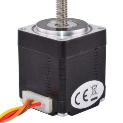 Nema 11 Non Captive Linear Actuator 11LS13-0754N-100B Screw Length 100mm, Lead/rev 2mm, 0.75A 8.0Ncm