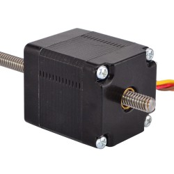 Nema 11 Non Captive Linear Actuator 11LS13-0754N-100B Screw Length 100mm, Lead/rev 2mm, 0.75A 8.0Ncm