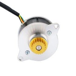 Nema 14 (Φ36x21.5mm) Round Stepper Motor 14HR09-0434S-C1 9.5Ncm 0.425A 0.9deg with pulley