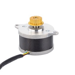 Nema 14 (Φ36x21.5mm) Round Stepper Motor 14HR09-0434S-C1 9.5Ncm 0.425A 0.9deg with pulley