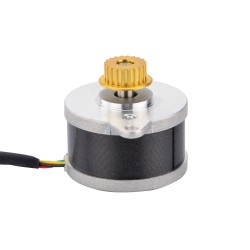 Nema 14 (Φ36x21.5mm) Round Stepper Motor 14HR09-0434S-C1 9.5Ncm 0.425A 0.9deg with pulley
