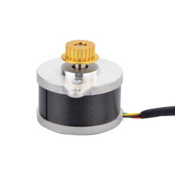 Nema 14 (Φ36x21.5mm) Round Stepper Motor 14HR09-0434S-C1 9.5Ncm 0.425A 0.9deg with pulley