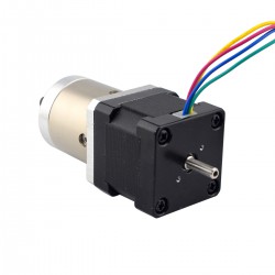 Nema 14 Gear Step Motor 14HS13-0804D-PG19 with Rear Shaft & 19:1 Gearbox 2.17Nm Output Holding Torque