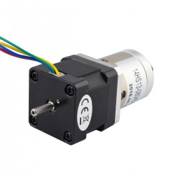 Nema 14 Gear Step Motor 14HS13-0804D-PG19 with Rear Shaft & 19:1 Gearbox 2.17Nm Output Holding Torque