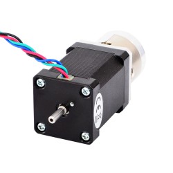 Nema 14 Gear Stepper 14HS20-1504D-PG4 with Rear Shaft & 4:1 Planetary Gearbox 1.33Nm Output Holding Torque