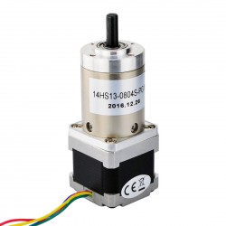 Nema 14 Geared Stepper Motor 14HS13-0804S-PG100 with 100:1 Planetary Gearbox 4Nm Max Permissible Torque