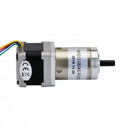 Nema 14 Geared Stepper Motor 14HS13-0804S-PG100 with 100:1 Planetary Gearbox 4Nm Max Permissible Torque