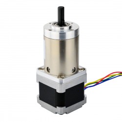 Nema 14 Geared Stepper Motor 14HS13-0804S-PG100 with 100:1 Planetary Gearbox 4Nm Max Permissible Torque