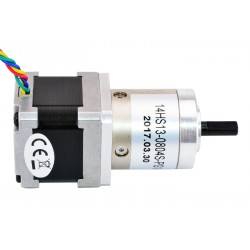 Nema 14 Geared Stepper Motor 14HS13-0804S-PG19 with 19:1 Planetary Gearbox 2.77Nm Output Holding Torque