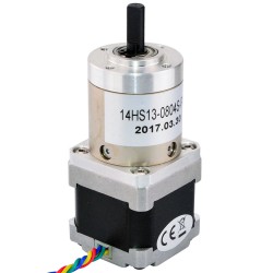 Nema 14 Geared Stepper Motor 14HS13-0804S-PG51 with 51:1 Planetary Gearbox 4Nm Max Permissible Torque