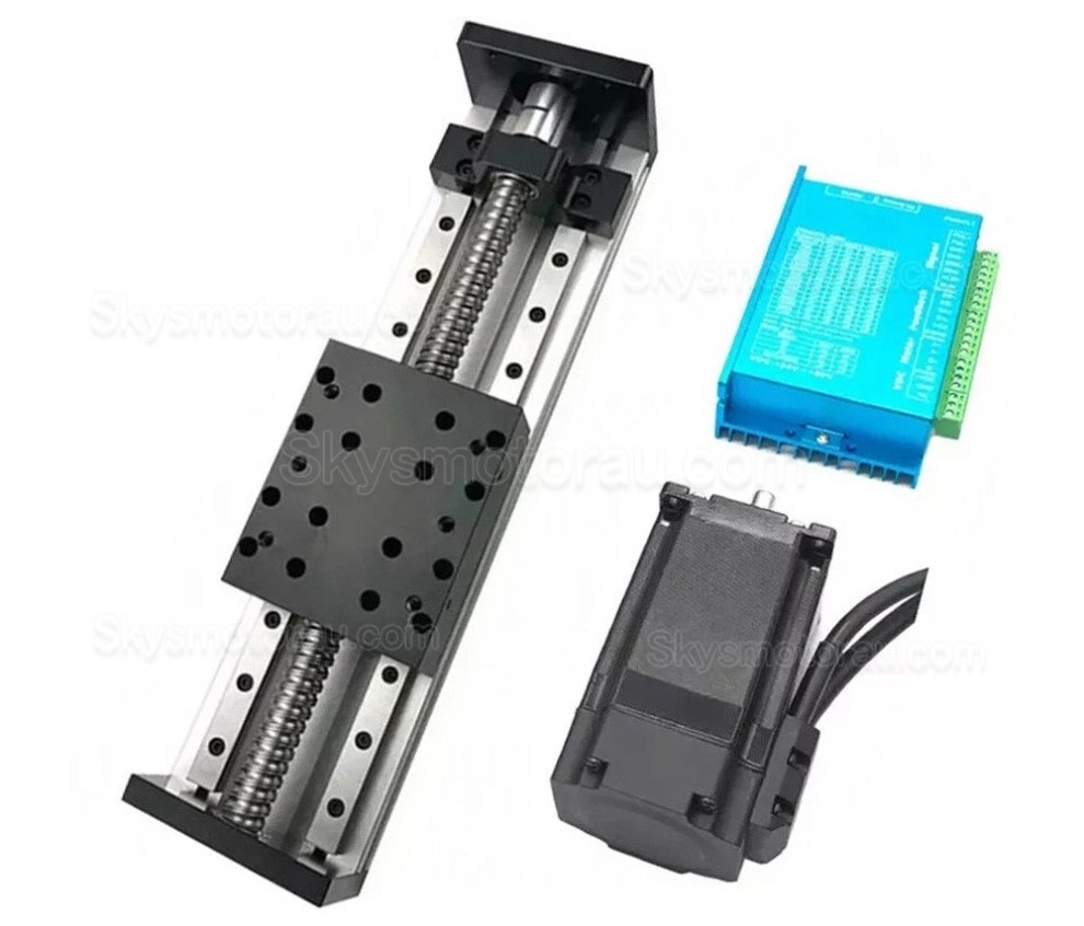Motorized Linear Slides Actuator OSP001594 Double Guide Ball Screw Linear Actuator Kit with Motor & Driver