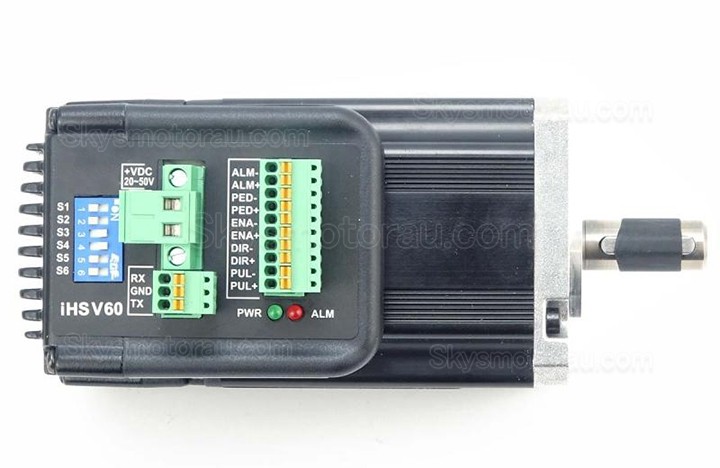 Nema 23 60mm 36V 200W Integrated Easy Servo Motor JMC iHSV60-30-20-36 0.65N.m 3 Phase 3000RPM